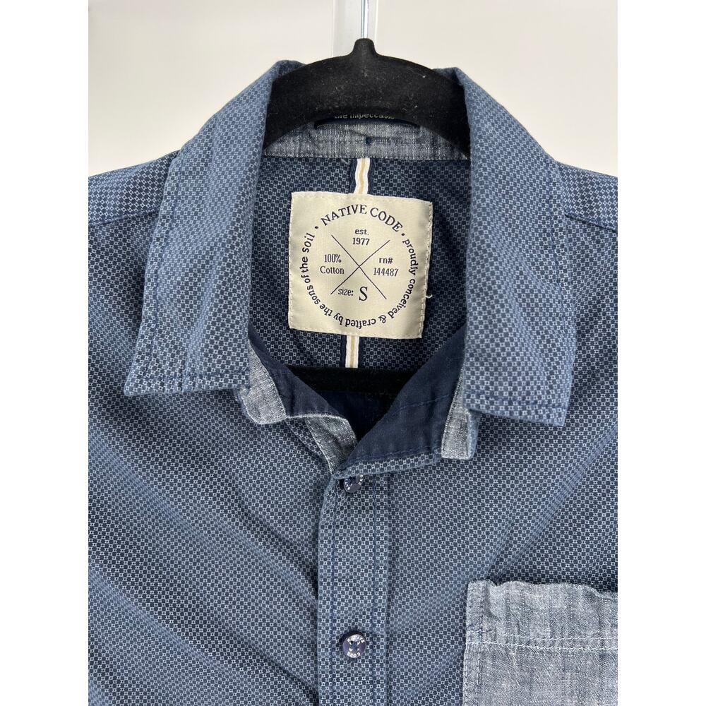 Native Code Button Down- Mens Small - Picture 8 of 10